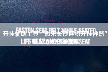 开挂辅助工具“微乐长沙麻将开挂神器”(曝光透视必备猫腻