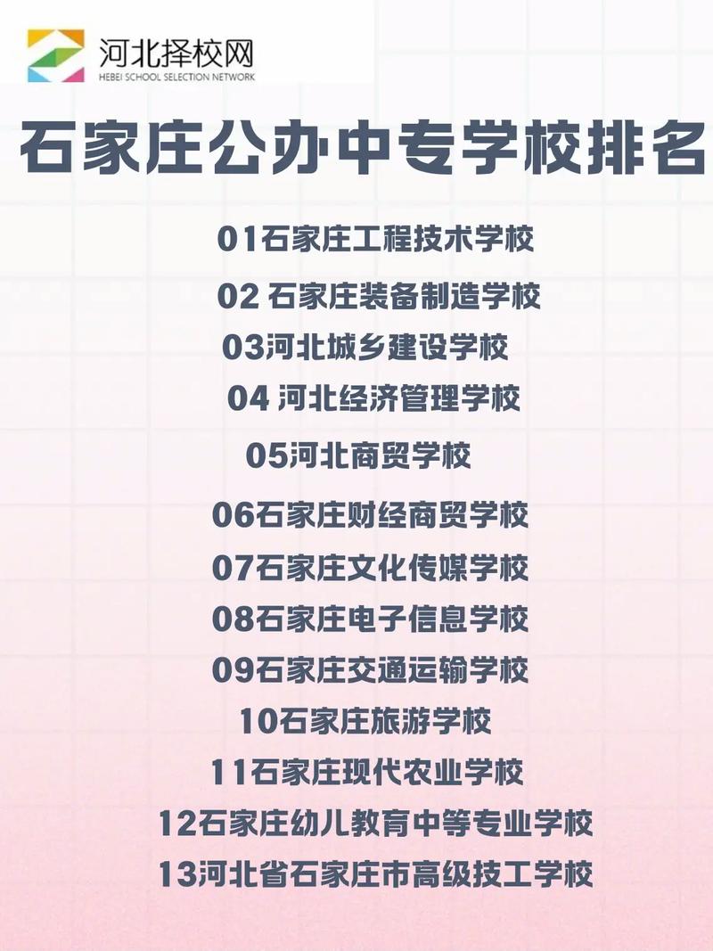 石家庄正规中专学校/石家庄中专学校排前十名