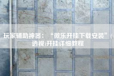 玩家辅助神器：“微乐开挂下载安装	”(透视)开挂详细教程