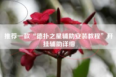 推荐一款“德扑之星辅助安装教程	”开挂辅助详细