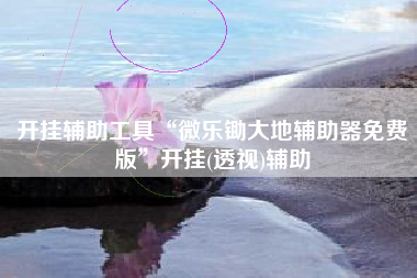 开挂辅助工具“微乐锄大地辅助器免费版”开挂(透视)辅助