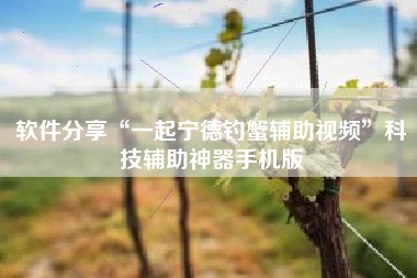 软件分享“一起宁德钓蟹辅助视频	”科技辅助神器手机版