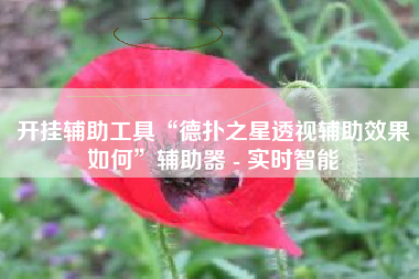 开挂辅助工具“德扑之星透视辅助效果如何”辅助器 - 实时智能