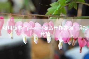 可用版本“pokemmo怎么开作弊码”详细开挂