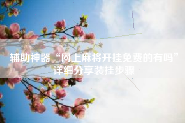 辅助神器“网上麻将开挂免费的有吗	”详细分享装挂步骤