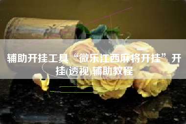 辅助开挂工具“微乐江西麻将开挂”开挂(透视)辅助教程