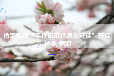 指定教程“手机玩麻将怎么开挂”开挂(透视)辅助